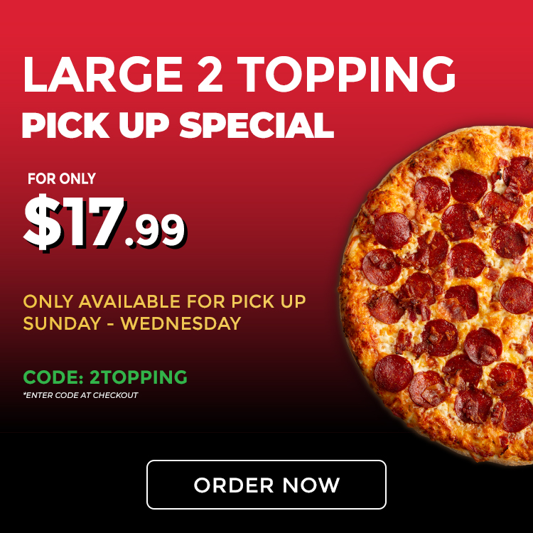 Home – Promo 1 (Two Toppings)